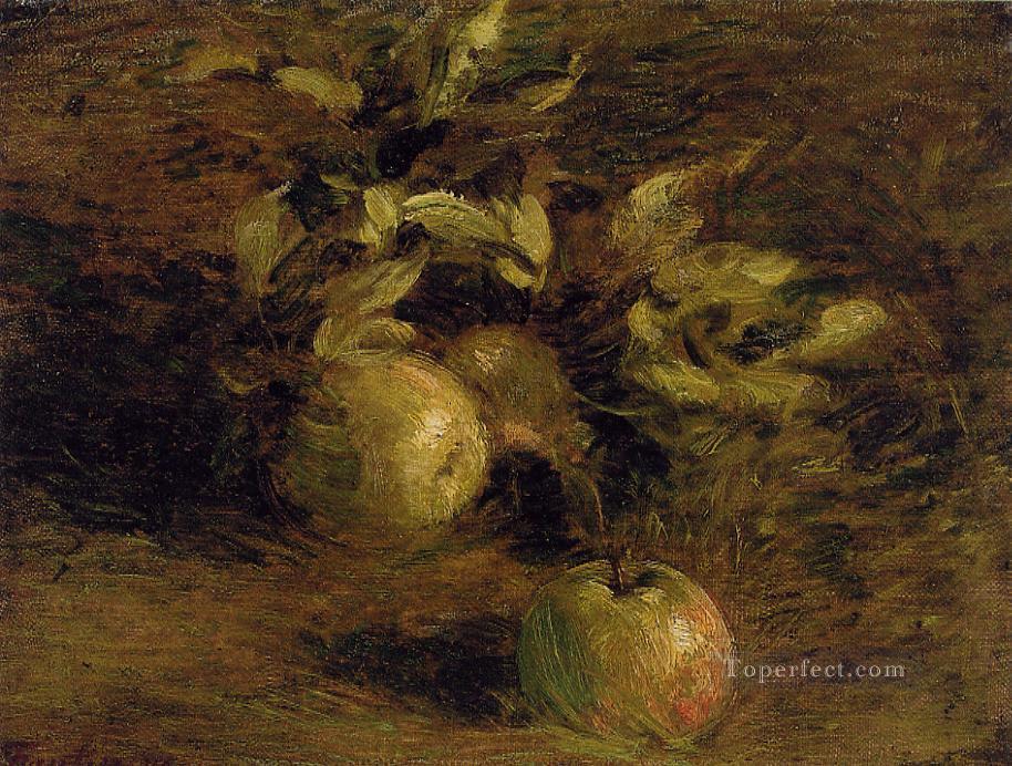 リンゴの静物画 アンリ・ファンタン・ラトゥール油絵